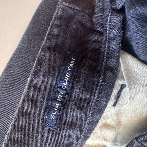 Vineyard Vines Slim Fit Club Pants Navy Chinos Men’s 30x32 Cotton Twill - Picture 5 of 5